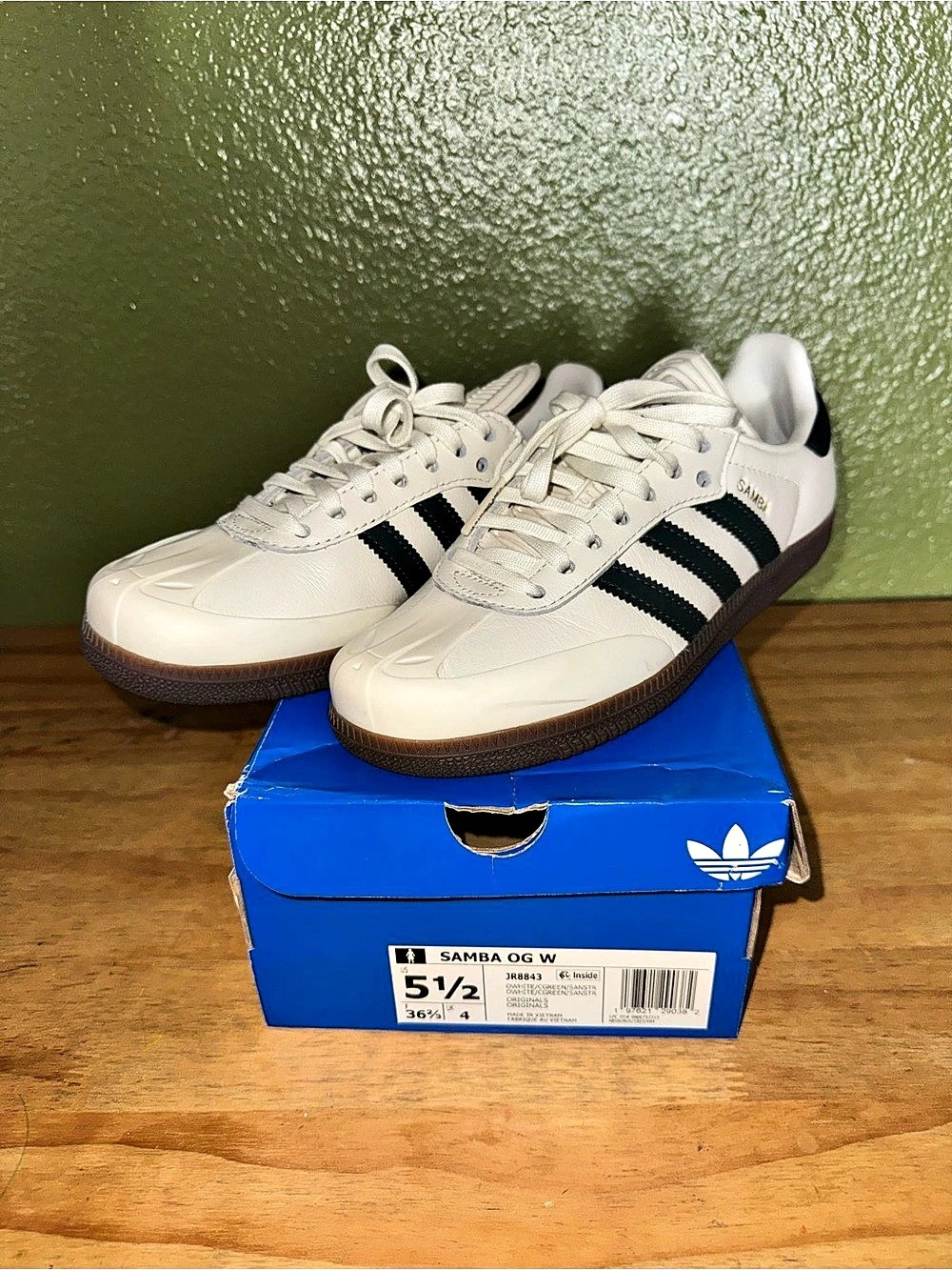 adidas Samba OG Sneakers White & Black US 4